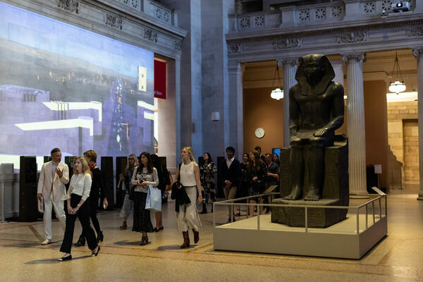 A group of 70 were lead on a private tour of the Metropolitan Museum