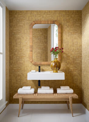 Bamboo Mosaic wallcovering