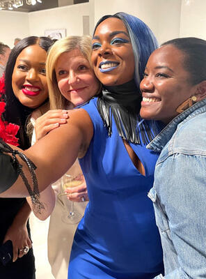 Auri Jones, Joanna Saltz, Monet Masters and Carisha Swanson snap a selfie