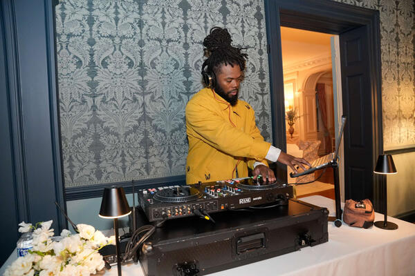 DJ Marcus Prince filled the home with lively beats all night long