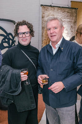 William Hanley of Dwell and Johan Bergh, CEO of Kasthall