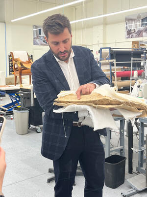 Romain Jouffre gives BOH Insiders an exclusive look at horsehair upholstery