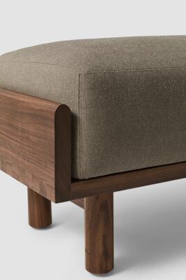 Hale bench in Crypton Home performance fabric