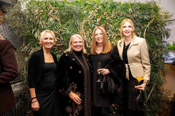 Pam Ward, Rebecca Welch and Sharon Miller of Hartmann&Forbes with designer Lisa Kanning (second from right)