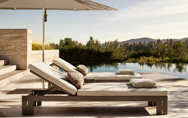 Matira Chaise in All-Weather Aluminum