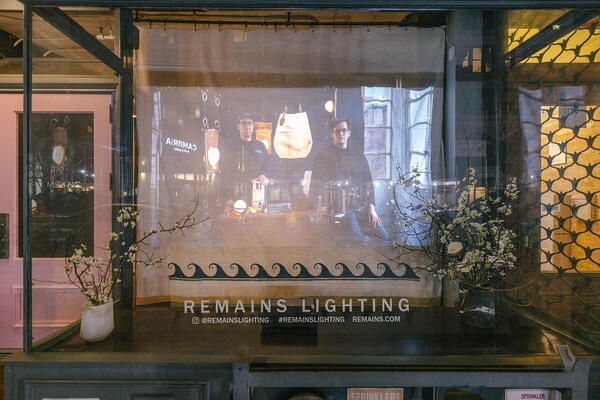 Remains Lighting’s flagship showroom on 28th Street in Manhattan