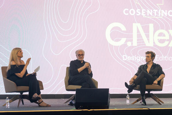 Acclaimed interior designer and author Jeremiah Brent and Edward Leaman, chief brand and design officer for California Closets, shared insights on emotional and mindful design in a panel moderated by Joanna Saltz, editorial director of House Beautiful