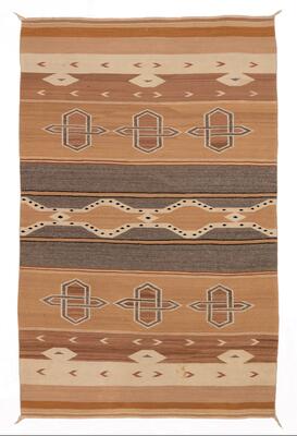 Sky Ladder series inspiration: Saddle blanket circa 1940; artist once known, Diné (Navajo); wool.

Museum of Indian Arts and Culture,
Santa Fe, New Mexico 48188/12