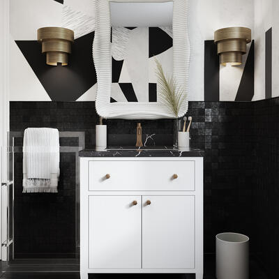 Explore new finishes in the Jarin vanity collection