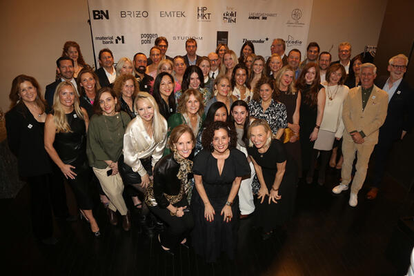 The 2024 Gold Listers pose for a group photo with (front row, from left) Kate Kelly Smith, Pam Jaccarino and Jill Cohen