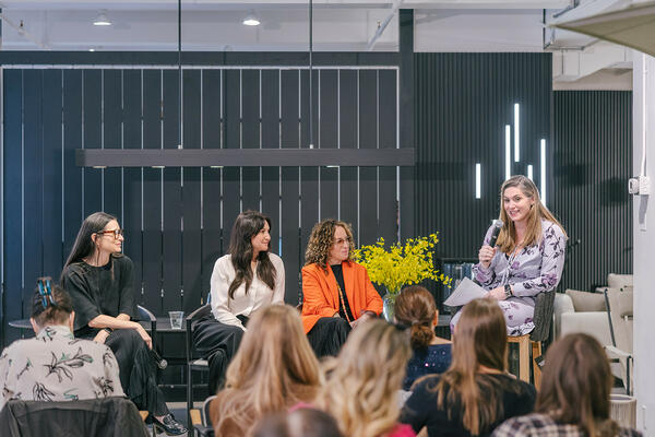 The “Female Power Players in the Design World” panel, with Royal Botania 