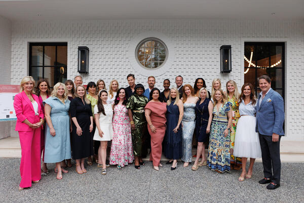 The 2024 Southeastern Designer Showhouse participating interior designers. The
10,000-square-foot residence was developed by Benecki Homes and designed by Amanda Orr Architects. Interior specifications were selected by Source, and the landscape design is by Land
Plus