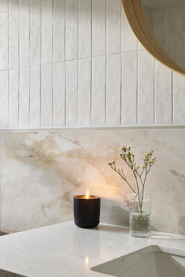 Trend 11/14, Quiet Luxury: Handmade and handmade-look tiles with perfectly imperfect details embody refinement and ease 