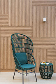 Trend 03/14, Fluted Surfaces: Fluted tiles can be installed both horizontally and vertically, allowing for custom patterns