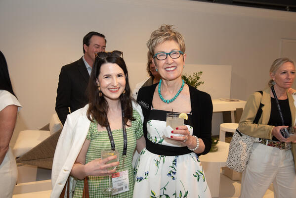 Luxe Southeast homes editor Kate Abney and Bernhardt’s Heather Eidenmiller