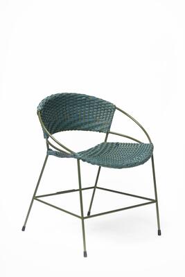 Woven outdoor dining chair in Santorini