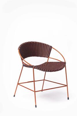 Woven outdoor dining chair in Ibiza