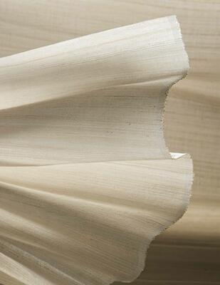 Ethereal woven-to-size grassweave windowcovering in new Whispy colorway