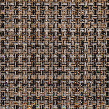 Fashion Forward is an up-to-the-minute tweed of multicolor and multifiber construction. A touch of metallic enlivens the busy intersections of warp and weft. Though the look is couture, the weight and durability are upholstery perfection