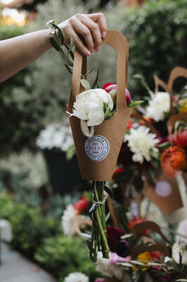 A flower bar from The Blooms Cart