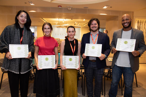 Finalists Lijie Liu, Chloe Stanley, Camille Ferreira, JC Stewart and Emmett Lockridge