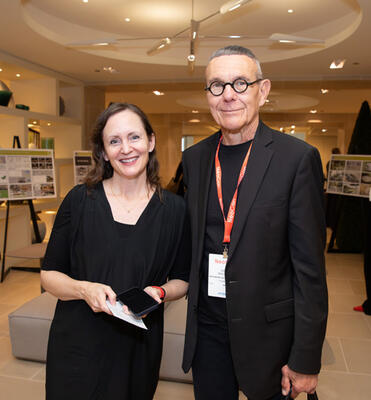 Jenny Myers of RIOS and professor David Mocarski of ArtCenter College of Design