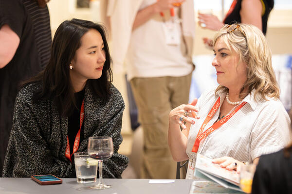 Lijie Liu with Sarah Lubeck of Janus et Cie