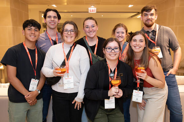 Students from Kansas State University came to support their fellow classmates