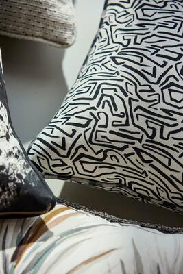 Mini Melodic outdoor fabric is a multidirectional pattern that feels artistic yet simple