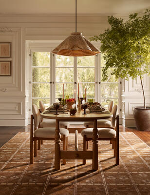 Topia dining table, Truett dining chair