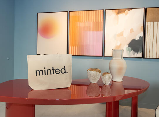 Guests enjoyed a gift bag from Minted