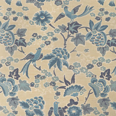 Posy wallcovering in Sand/Sky