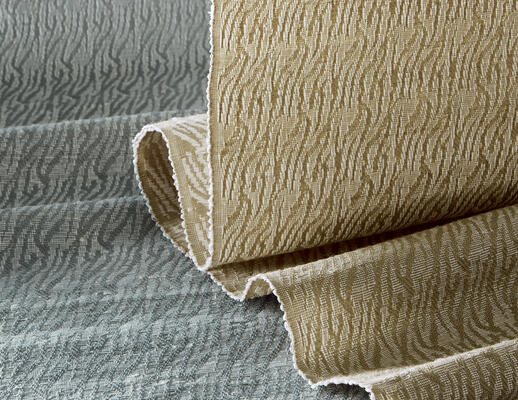 Kyma woven-to-size grassweave windowcovering, offered in two colorways