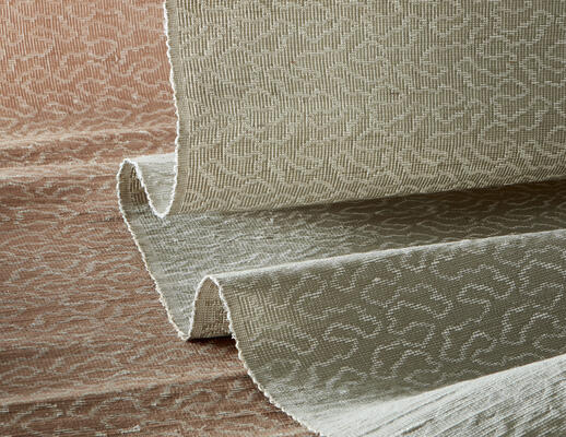 Nephele woven-to-size grassweave windowcovering, offered in two colorways