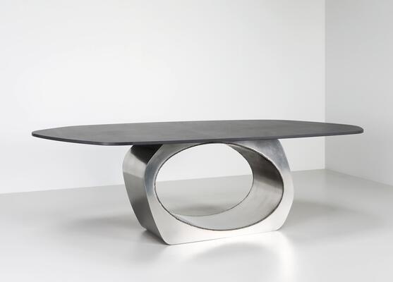 Skye Garden table with welds and Dekton top