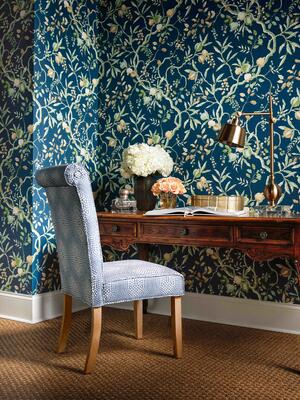 Ariel wallpaper in Baltic colorway • W7855-4