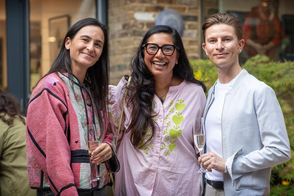 Prune Allain des Beauvais, Charu Gandhi and Adam Lecher