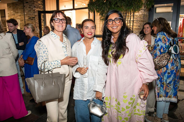 Kate Aslangul, Francesca York and Charu Gandhi