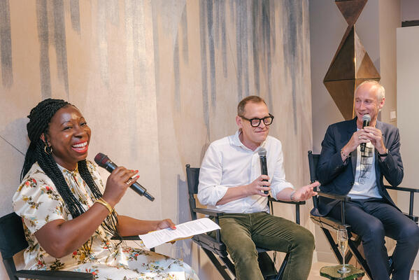 Busola Evans, Tim Butcher and Tom Faulkner