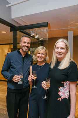 Delbert Bruns, Miranda Kirwan and Trish DeMasi