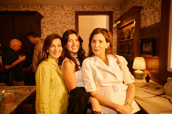 Emma Cahill (center) with her mother (left) and Eileen Kathryn Boyd