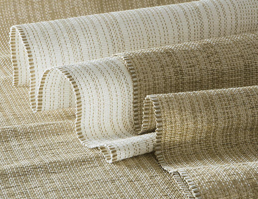 The two new colorways in the woven-to-size papyrus-weave Reflection series