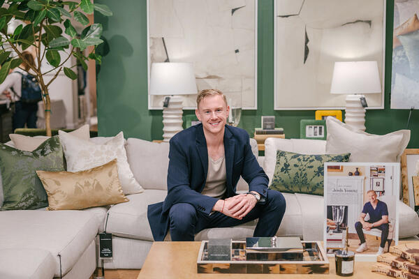 Josh Young celebrates his new collaboration with Williams Sonoma Home 