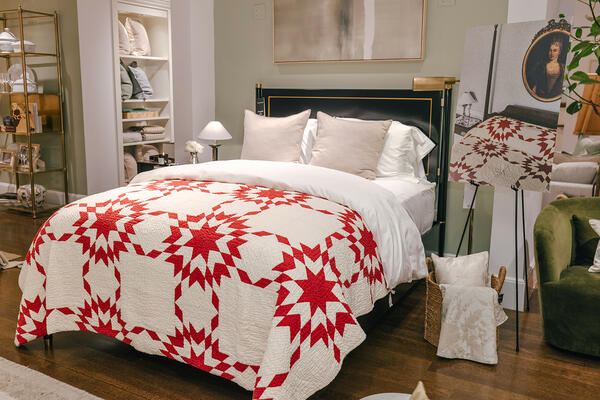 Josh Yöung quilts are now available at Williams Sonoma Home