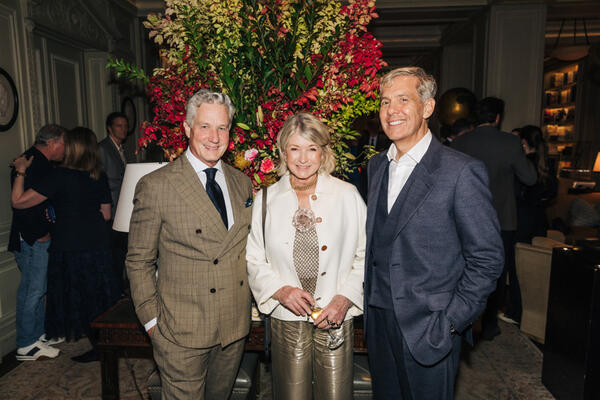 Brian Sawyer, Martha Stewart and Michael S. Smith