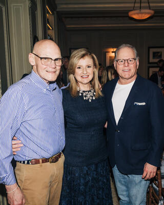 James Carville, Arianna Huffington and David Zaslav