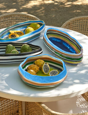 Introducing Rucchin bowls, blending vibrant patterns with elegant design