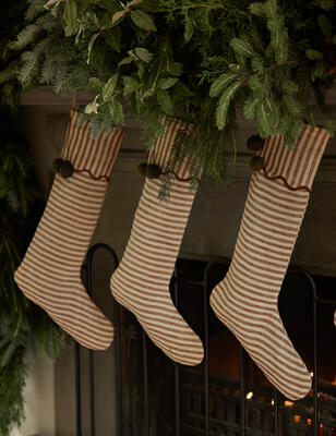 Lanie linen stocking