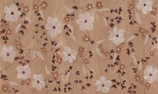 Amitié hand-painted wallcovering in colorway Copper