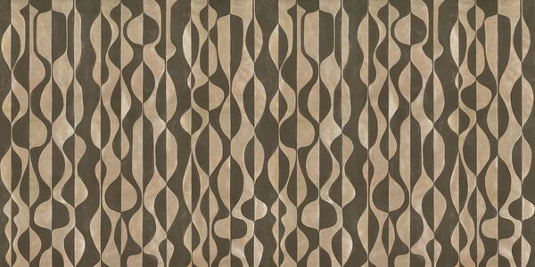 Echo hand-painted wallcovering in colorway Polished Bronze